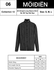 3D Striped Long Sleeves Shirt